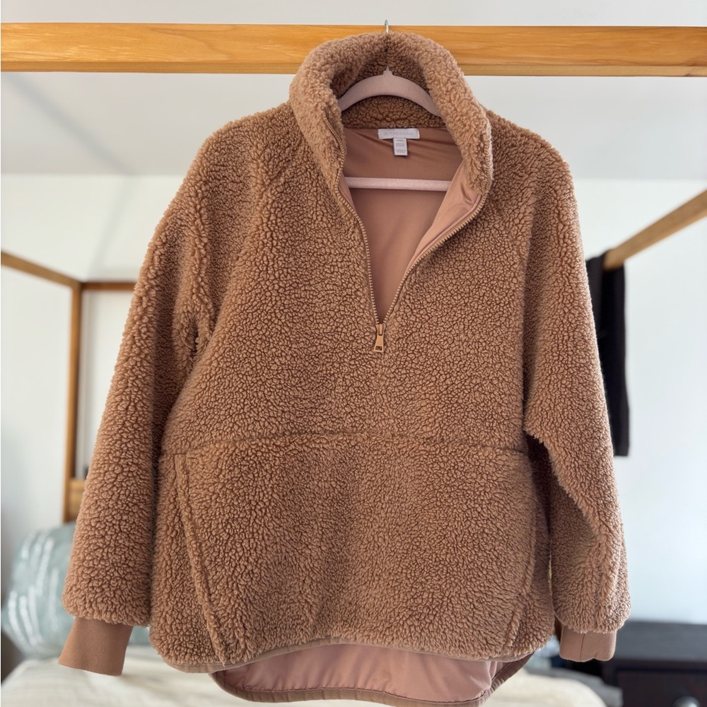 Beyond Yoga Tan Sherpa Pullover - Picture 5 of 6